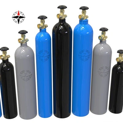 Sorcóirí Gáis Alúmanam Gan uaim O2 Tionsclaíoch